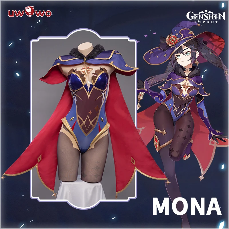 Top Trends: UWOWO Game Genshin Impact Mona Megistus Astral Reflection Cosplay Costume Enigmatic Astrologer Halloween Costume Shoppable Styles