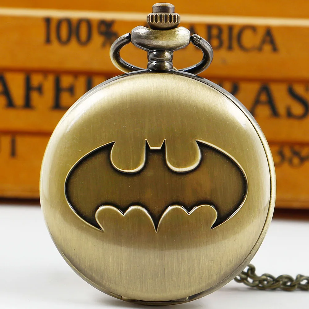 Top Trends: Hot Selling Classic Cartoon Bat Quartz Pocket Watches Personalised Retro Pendant Watches Unique Gifts For Children Men Women Shoppable Styles