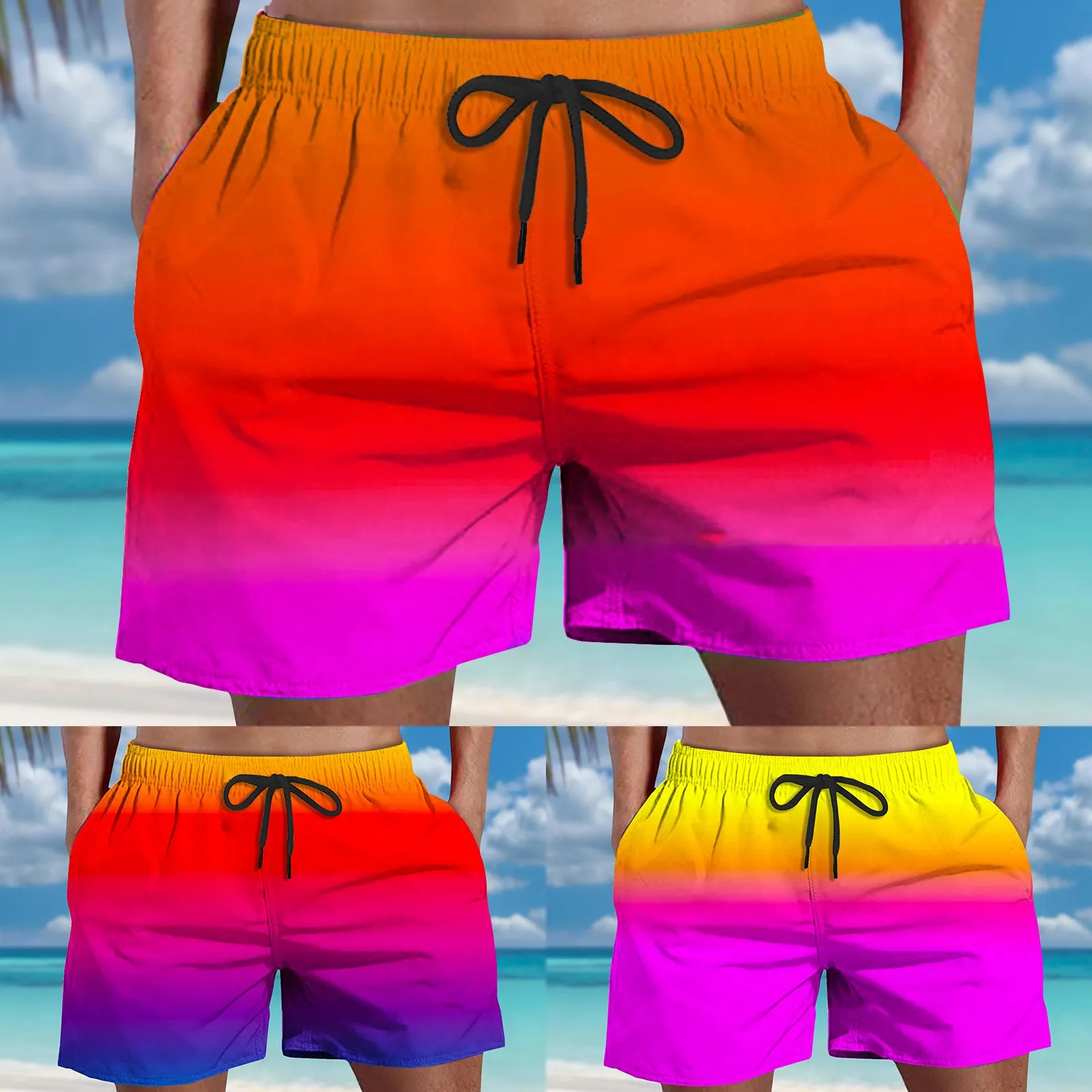 Top Trends: Surf Board Males Shorts Men&#039;s Swim Pants Summer Colorful Swim Wear Men Swimsuit Swimming Trunks Sexy Beach Shorts 2024 Homme Shoppable Styles