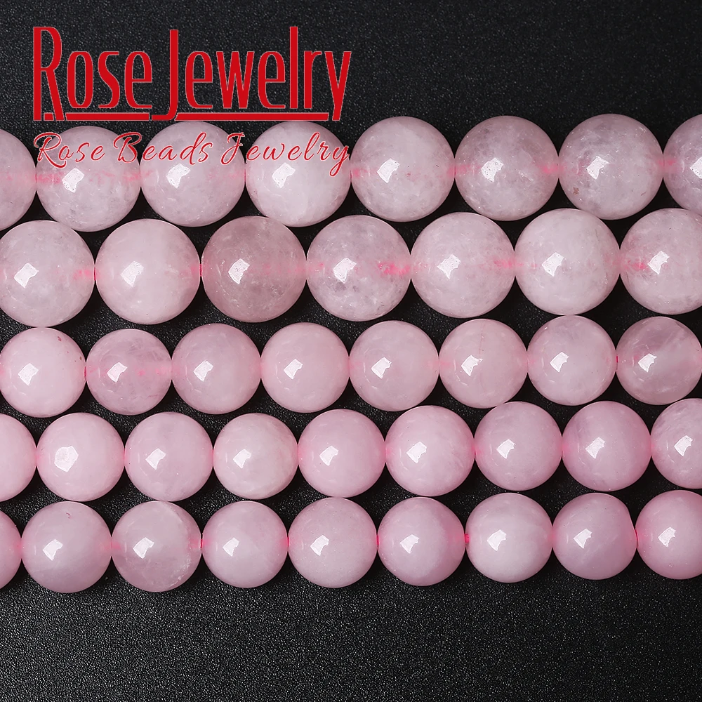 Top Trends: Natural Stone Rose Pink Quartz Pure Crystal Round Loose Beads 15&quot; Strand 4 6 8 10 12 14 MM Pick Size For Jewelry Making Shoppable Styles