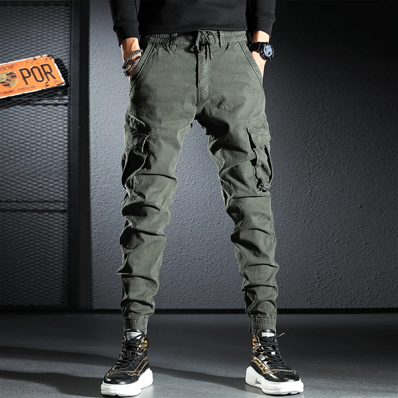 Top Trends: Streetwear Fashion Men Jeans Loose Fit Multi Pockets Casual Cargo Pants Hombre Zipper Designer Hip Hop Joggers Men Overalls Shoppable Styles