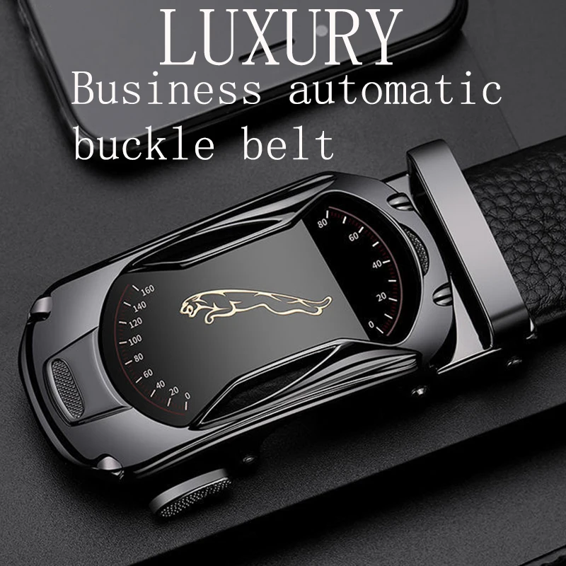 Top Trends: Belt Men Automatic Buckle Belt For Men Business Work Casual Luxury Designer Famous Brand Male For Jeans PU Leather Strap ZD2203 Shoppable Styles - Image 3