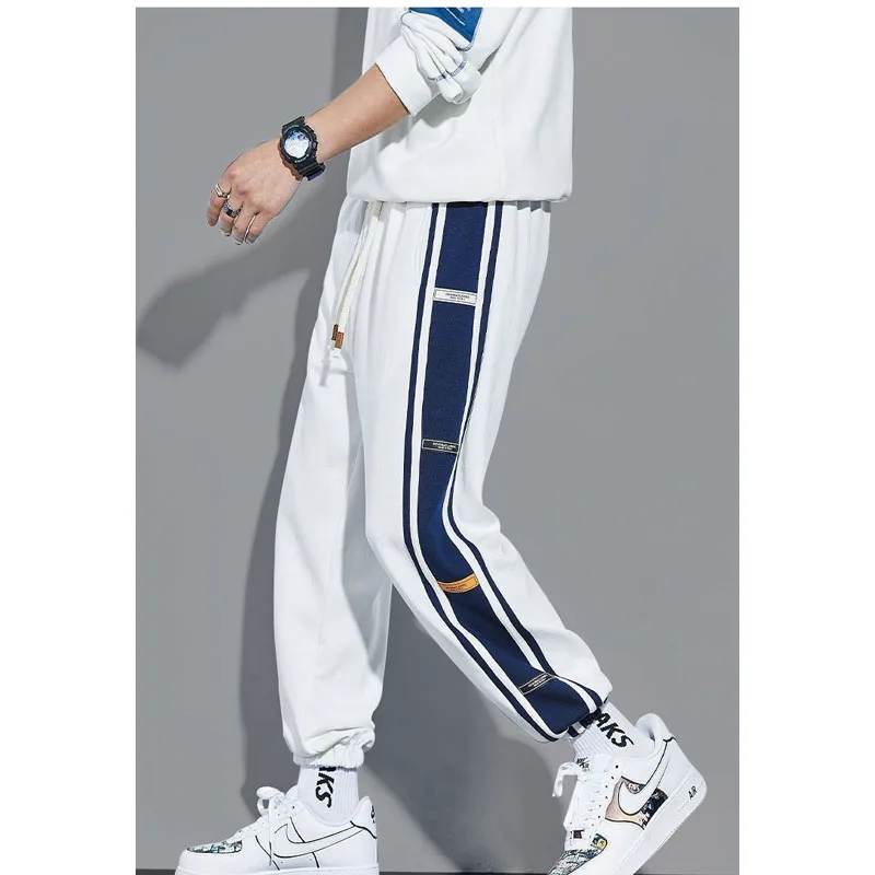 Top Trends: 2023 New Spring And Summer Fashion Casual Splicing Contrast Color Tie Feet Trend Versatile Loose Boys' Sports Casual Pants Shoppable Styles