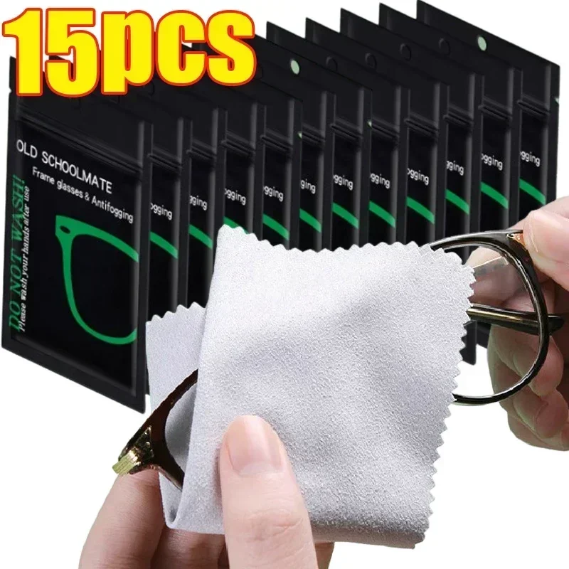 Top Trends: 1-15pcs Anti-fog Glasses Cloth Reusable Microfiber Anti-fog Suede Glasses Cloth Glasses Lens Anti-fog Mobile Phone Cleaning Wipe Shoppable Styles