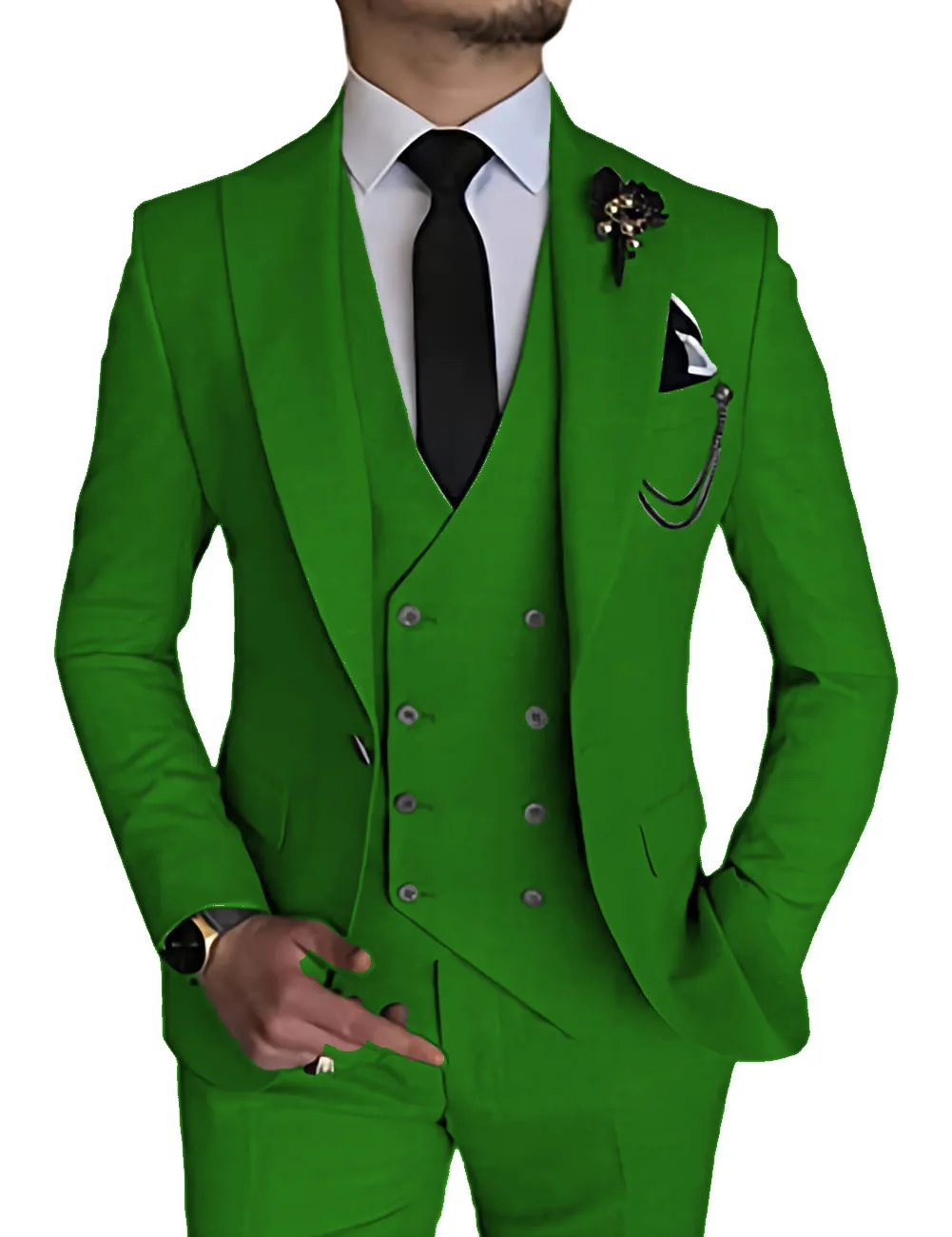 Top Trends: Sophisticated Men's Three Piece Suit - Perfect For Weddings And Special Occasions Trajes Elegante Para Hombres Trajes De Hombre Shoppable Styles - Image 6