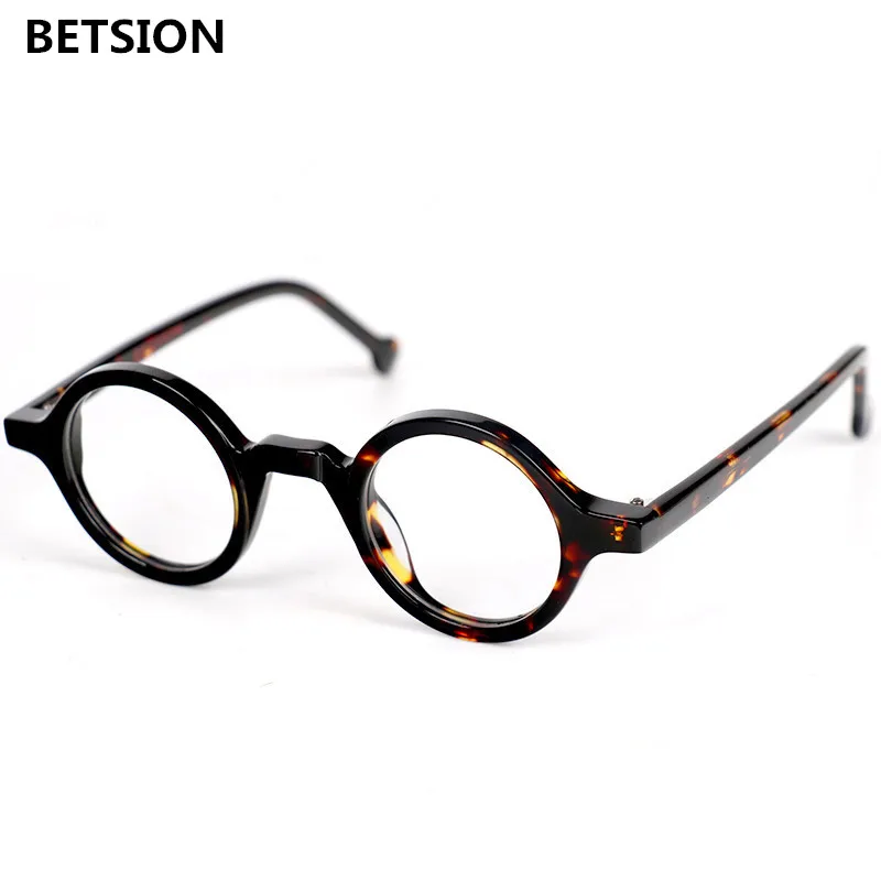 Top Trends: BETSION Small Vintage Round 37mm Hand Made Glasses Full Rim Eyeglass Frames Men Women Myopia Rx Able Shoppable Styles