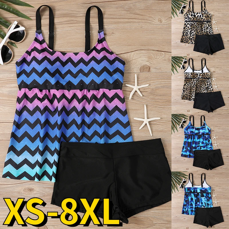 Top Trends: 2023 Women Two Piece Set Swimsuits Female Bikini Swimwear Print Bathing Suit Sexy Monokini Summer High Waist Beachwear Tankini Shoppable Styles