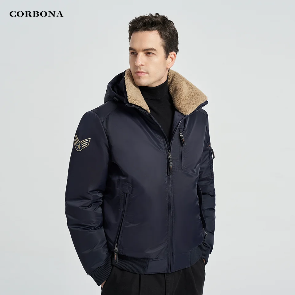 Top Trends: CORBONA 2023 New Arrival Mens Winter Warm Coat Windproof Hooded Casual Jackets High Quality Cotton Outdoor Detachable Male Parka Shoppable Styles