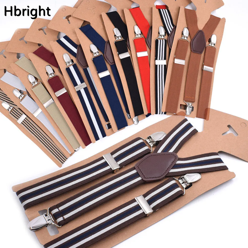 Top Trends: 3 Clips Men&#039;s Suspenders Men Braces Supports Tirantes For Women Elastic Adjustable Pants Straps Clothing 2.5*110cm Shoppable Styles