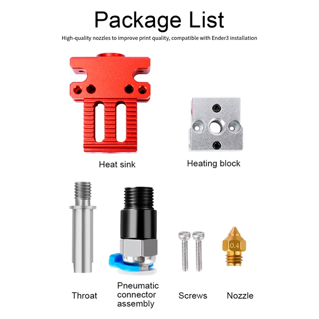 CR-6 SE J-head Assembled Print Head Hot End Hotend Kit All