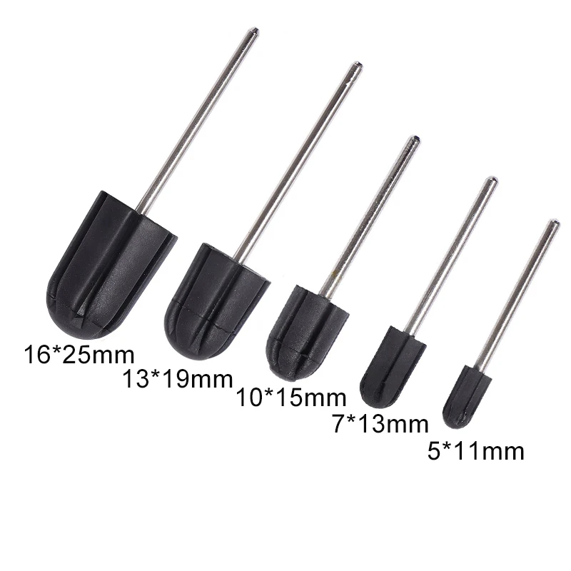 Top Trends: TP 5pcs Professional Rubber Drill Bit Match Nail Sanding Cap Accessrry Electric Nail Burr Manicure Pedicure Art Tools Shoppable Styles