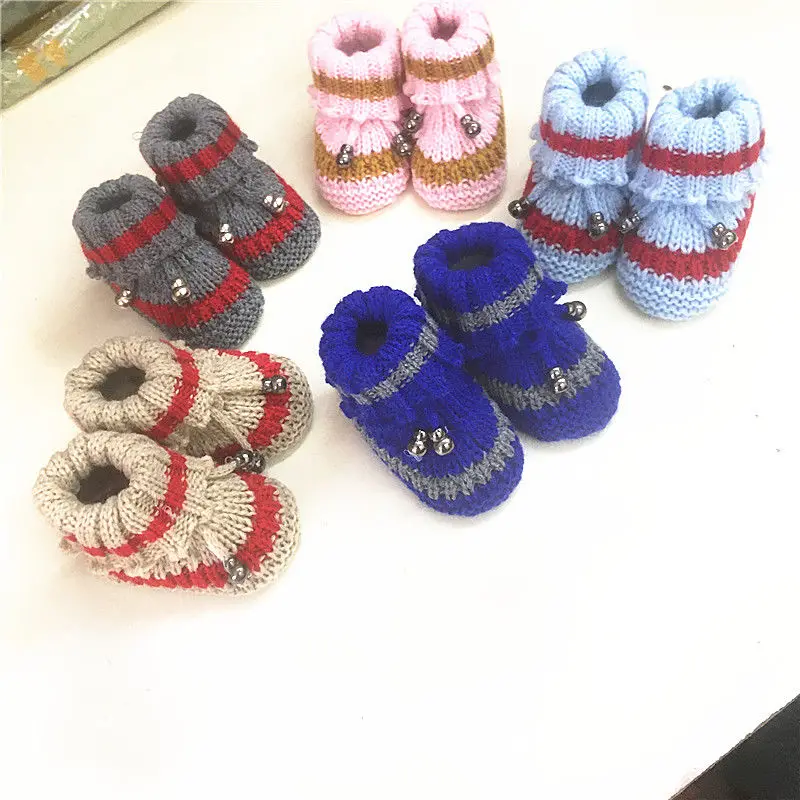 Top Trends: New Fashion Comfortable Baby Shoes Hand Knitted Crochet Booties Baby Sweater Shoes Baby Toddler Shoes Crib 0-3-6 Months Walking Shoppable Styles