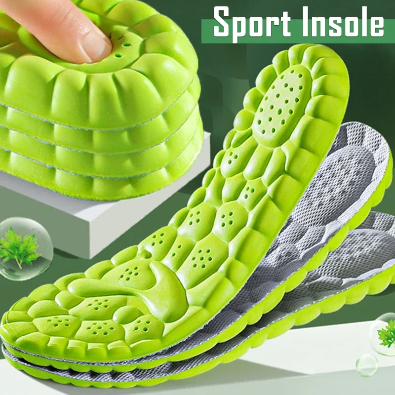 Top Trends: Sports Insoles Soft Massage Shoe Pad Unisex Running Shock Absorption Breathable High Elastic Insole PU Sole Arch Support Cushion Shoppable Styles