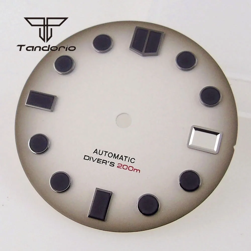 Top Trends: 29mm Black White Sterile Watch Dial Face Date Display Window Hands Set Luminous Accessories Fit NH35 NH36 Automatic Movement Shoppable Styles - Image 3