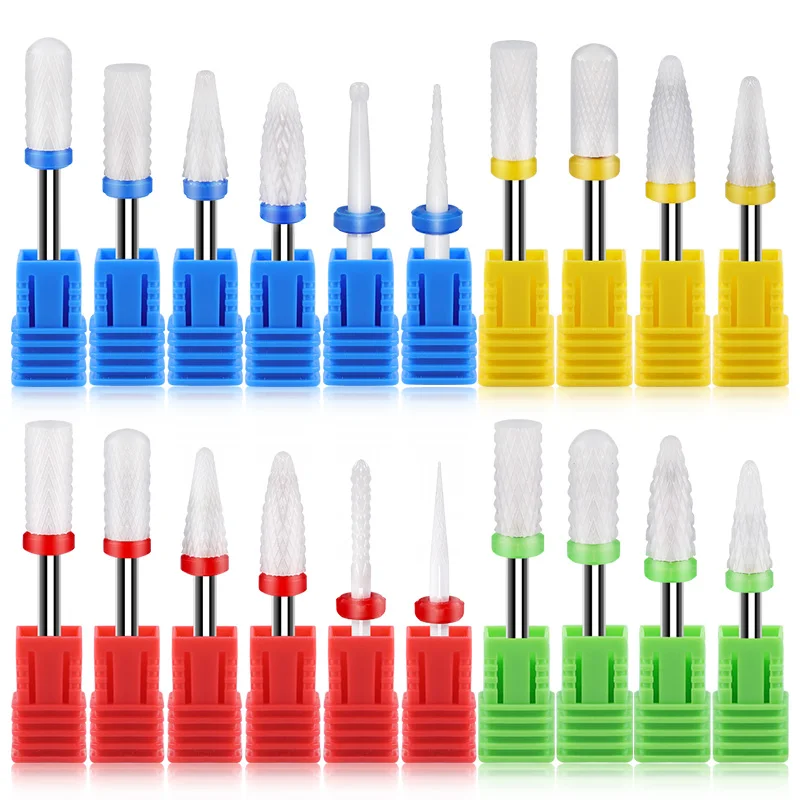 Top Trends: Ceramic Nail Drill Bit 3 / 32 Nail Drill Bits For Acrylic Nails Gel Nail Polish Professional Electric Manicure Machine Accessories Shoppable Styles