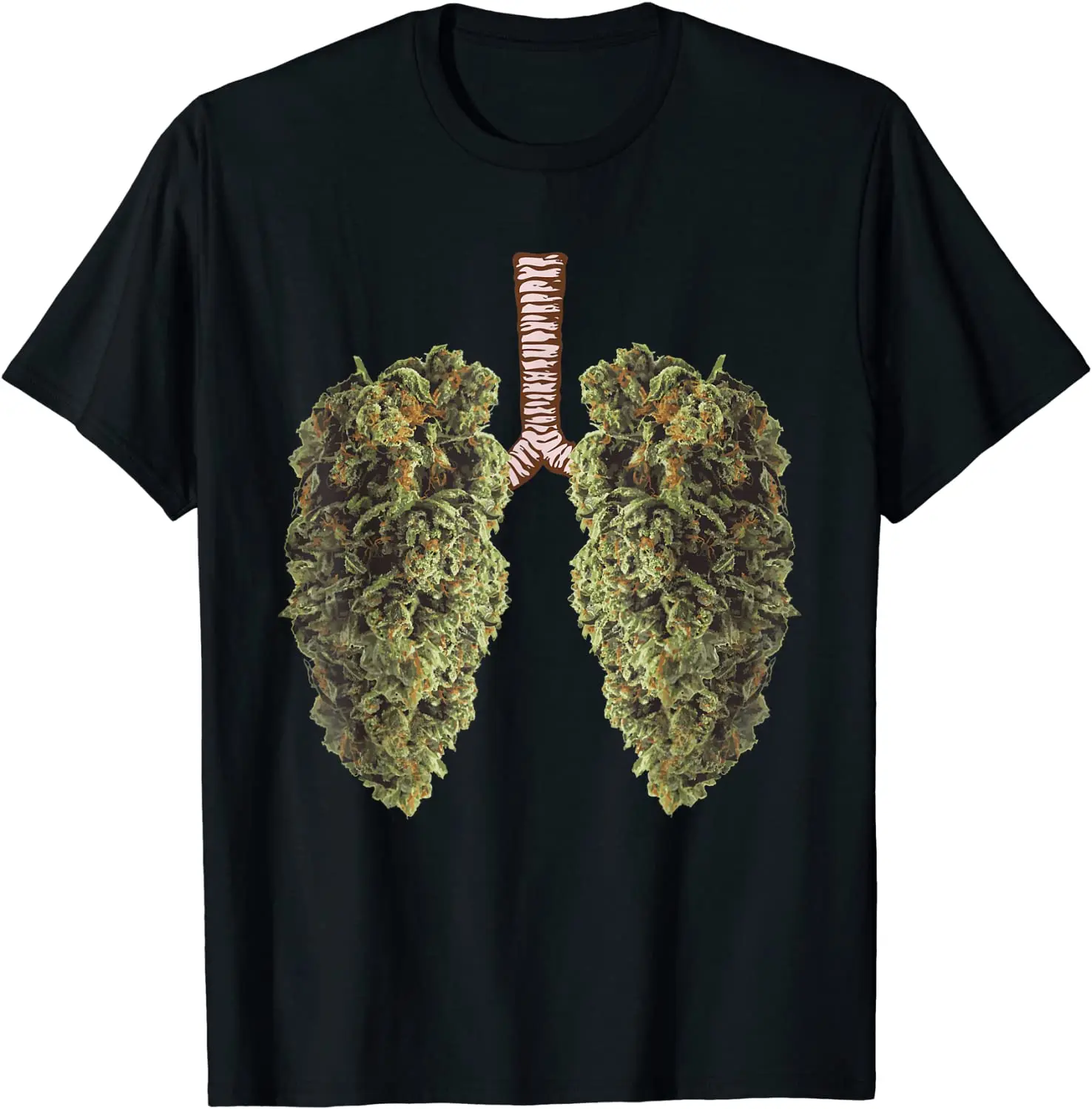 Top Trends: Funny Weed Lung Bud T-Shirt - THC Lung TShirt T-Shirt Hot Sale Student Top T-shirts Cotton Tees Printed Shoppable Styles