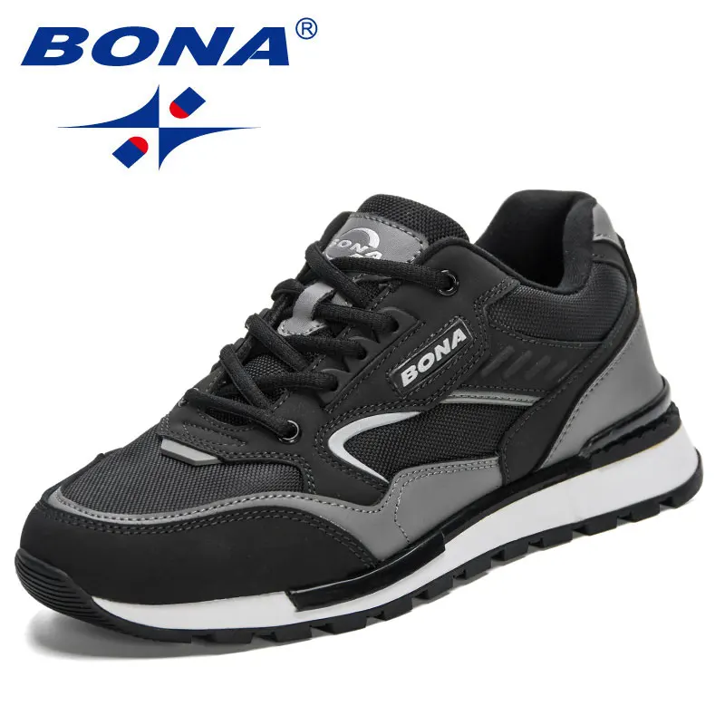 Top Trends: BONA New 2023 Designers Sneakers Trainers Lightweight Antiskid Outdo Light And Wear-resistant Men Running Shoes Lightweight Anti Shoppable Styles