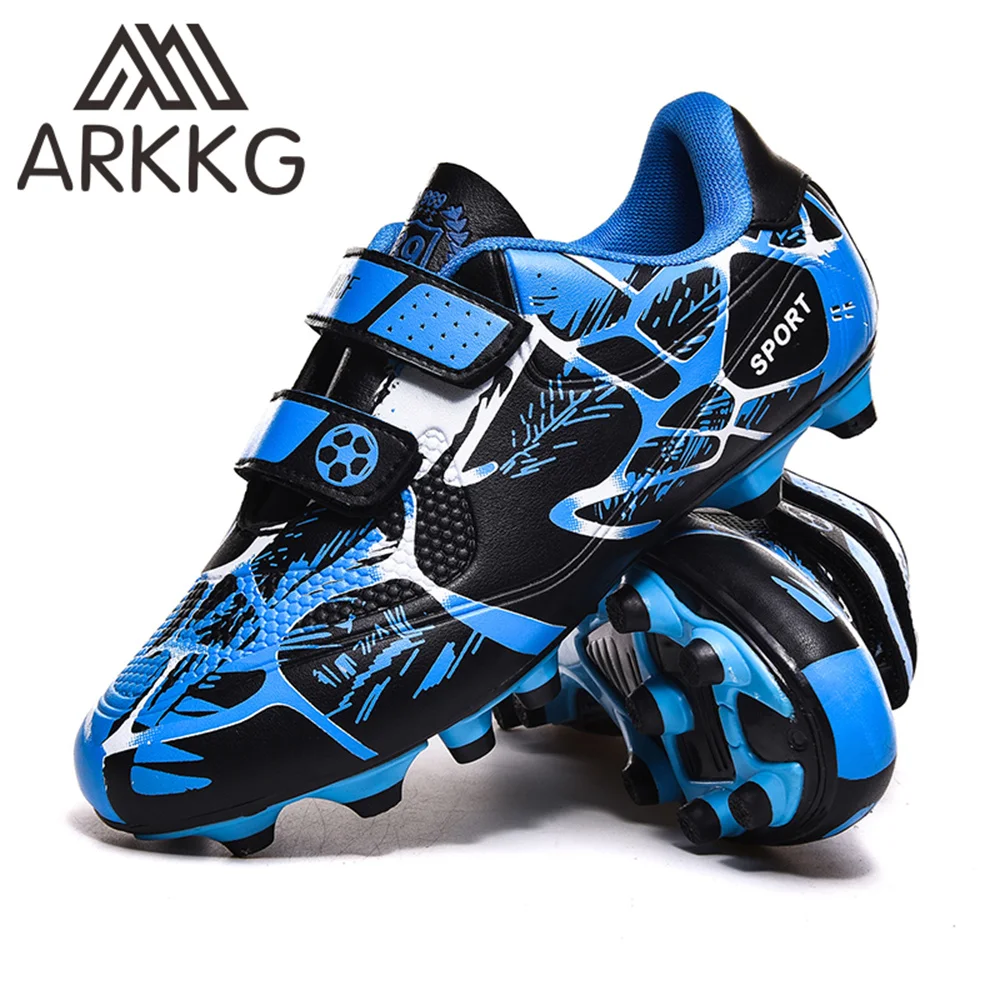 Top Trends: ARKKG Kids Boys Firm Ground Cleats Turf Football Soccer Shoes Professional Spikes Athletic Outdoor Trainning Boots For Children Shoppable Styles