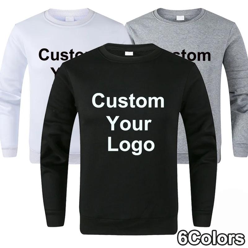 Top Trends: New Unisex Hatless Sweatshirt Customize Your Logo Crew Neck Sweater Fashion Men's Women's Casual Sweater Shoppable Styles