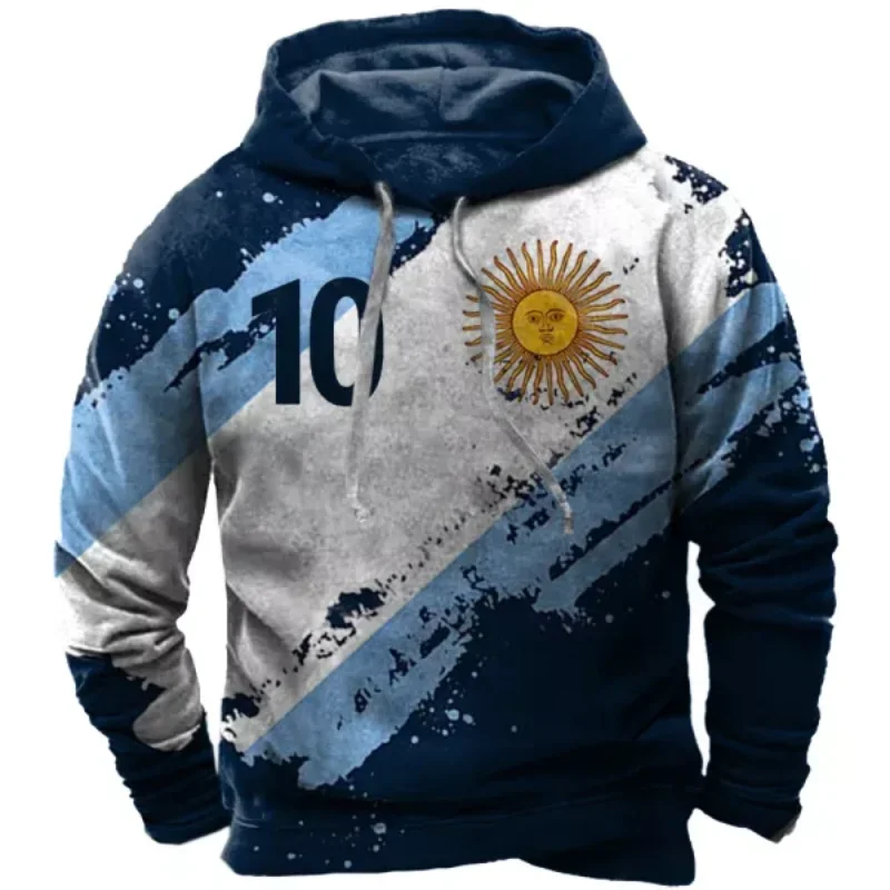 Top Trends: 2024 New Argentina Sports Flag 3d Printed Hoodies Casual Pullover Hooded Sweater Men Clothing Harajuku Streetwear Sports Tops Shoppable Styles