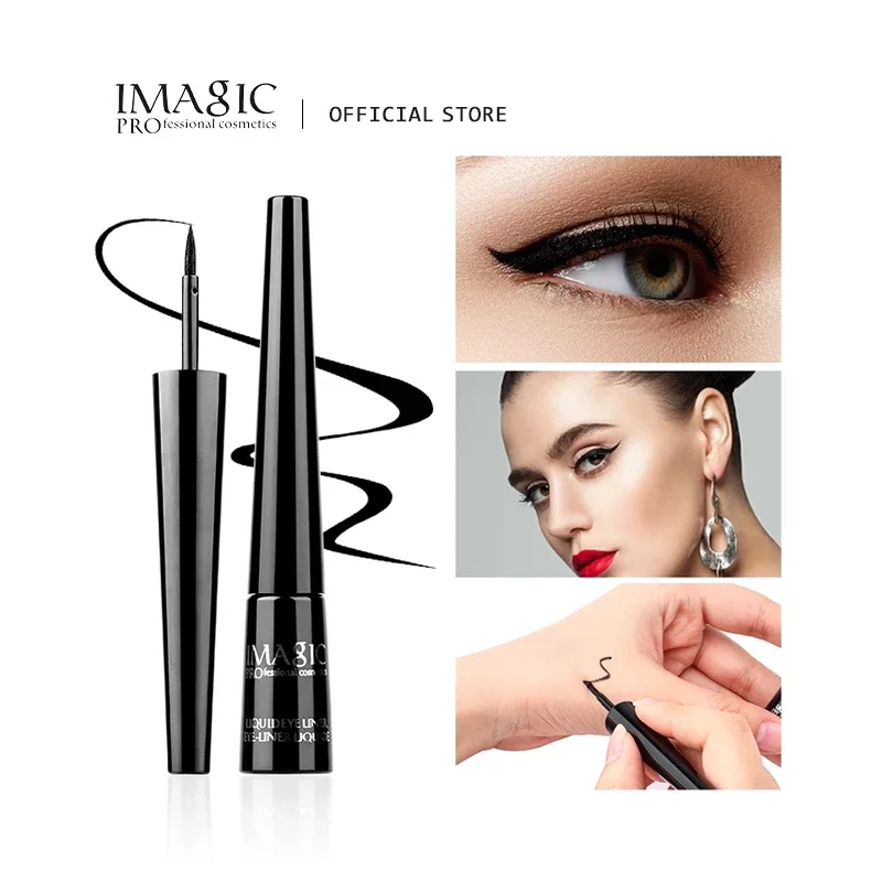 Top Trends: IMAGIC 1PCS Pro Eyeliner Waterproof Liquid Type Makeup Eye Liner Nature Long Lasting For Women Beauty Cosmetics Shoppable Styles