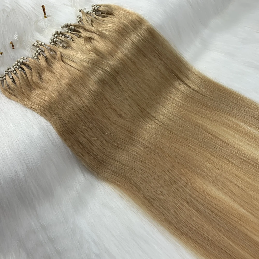 Top Trends: 100% Human Hair Extensions Remy Hair Double Drawn Micro Loop Micro Ring 14''-24'' Shoppable Styles - Image 3