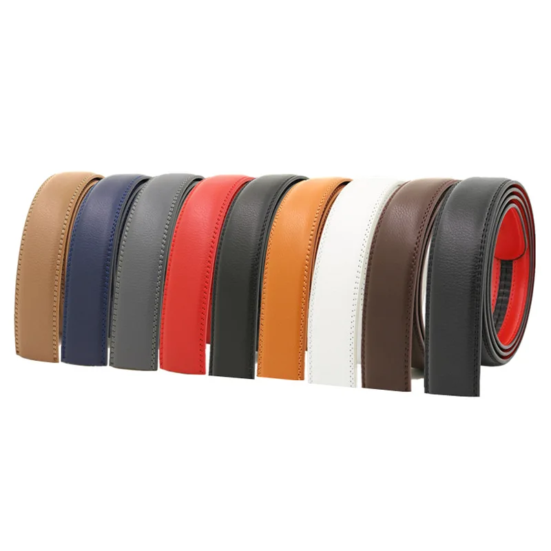 Top Trends: Men's Automatic Belt Body 3.5CM Leather Belt Belt Belt Without Buckle, Two Layers Of Cow Leather Shoppable Styles