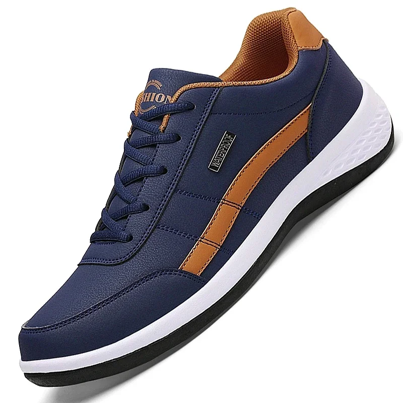 Top Trends: Leather Men Shoes Sneakers Trend Casual Shoe Italian Breathable Leisure Male Sneakers Non-slip Footwear Men Vulcanized Shoes Shoppable Styles