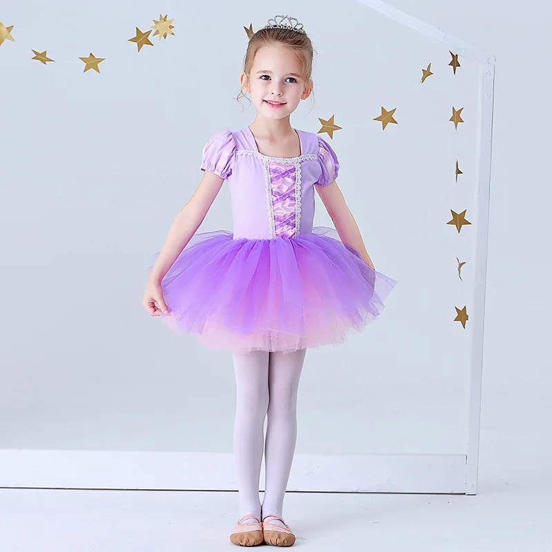 Top Trends: Girls Elsa Mermaid Tutu Dress Rapunzel Belle Aurora Kids Princess Cosplay Tulle Costume Toddler Performance Ballet Dance Clothes Shoppable Styles - Image 4