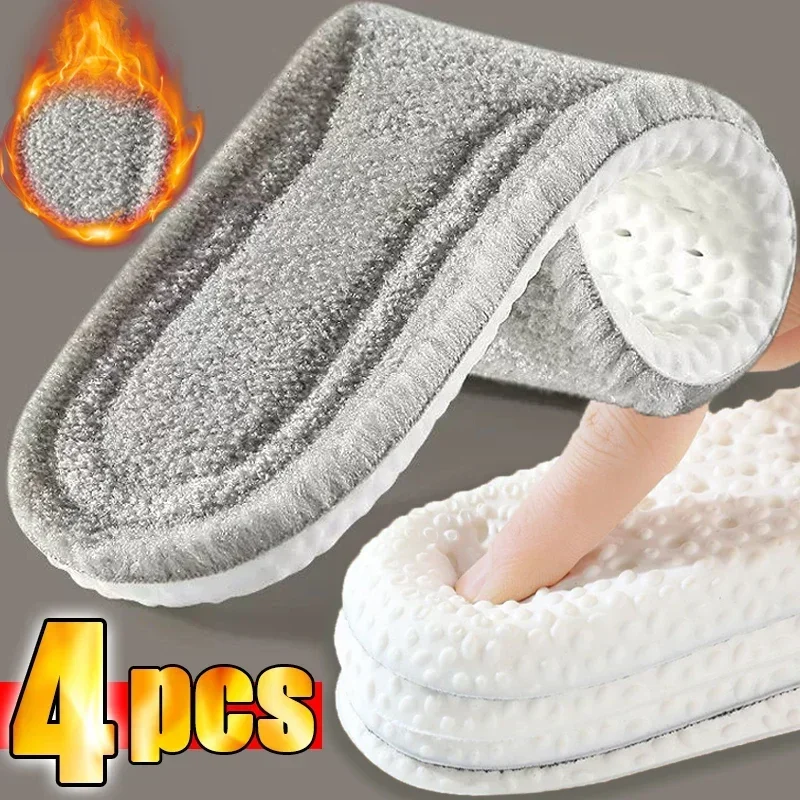 Top Trends: Winter Warm Plush Insoles Women Men Thicken Thermal Shoe Pads Self Heated Sports Inserts Soft Cashmere Snow Boots Padding Shoppable Styles