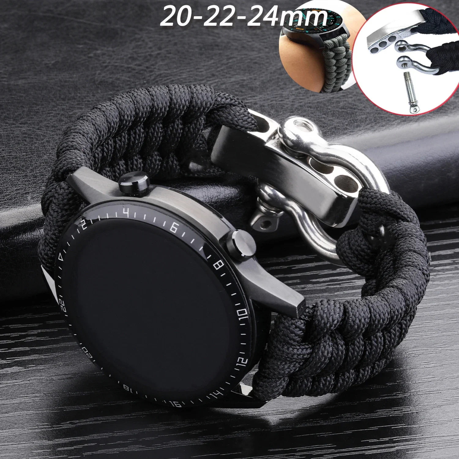 Top Trends: 20 22mm Strap For Samsung Galaxy Watch 4 3 41mm 45mm Watch Band 42mm 46mm For Huawei Watch GT 2e Adjustable Buckle Rope Bracelet Shoppable Styles