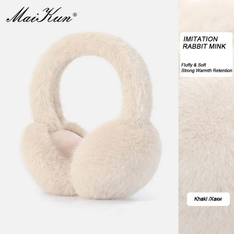 Top Trends: Maikun's New Thermal Earmuffs All-Match Autumn&Winter Cycling Thickened Ear Bags Imitation Rabbit Marten Ear Muffs Shoppable Styles