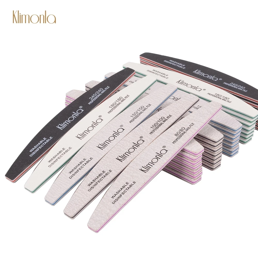 Top Trends: 3Pcs / lot Professional Manicure Set 80 / 100 / 150 / 180 / 240 Grit Gel Polishing Nail Files Grinding Buffer Nails Trimming Tools Shoppable Styles