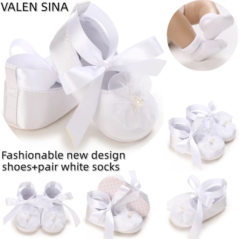 Top Trends: White Cotton Baby Girl Cotton Shoes Retro Spring Autumn Toddlers Prewalkers Baptism Shoes Infant Soft Bottom First Walkers 0-18 Shoppable Styles