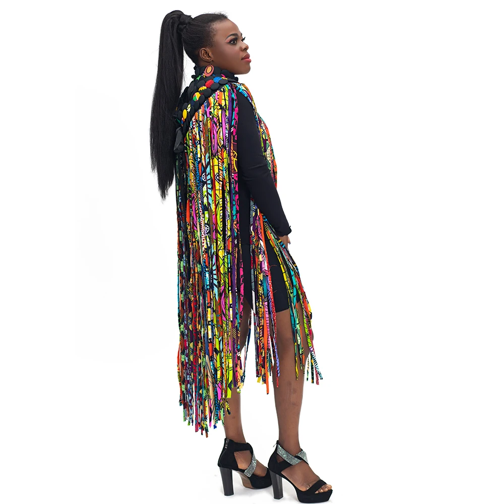 Top Trends: African Women Handmade Dress Jewelry Skirt African Ankara Tassel Skirt Jewelry Multi Shawl Tribal SP017 Shoppable Styles - Image 2