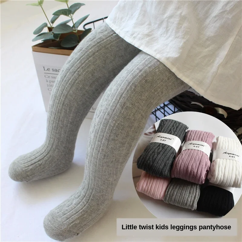 Top Trends: 2024 Spring Knitted Baby Pantyhose For Girls Twist Children Bottom Toddler Kid Girl Ribbed Stockings Shoppable Styles