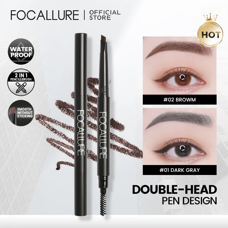 Top Trends: FOCALLURE 3 Colors Eyebrow Pencil Precise Brow Eyeliner Long Lasting Waterproof Blonde Brown Eye Brow Makeup Cosmetics Tools Shoppable Styles