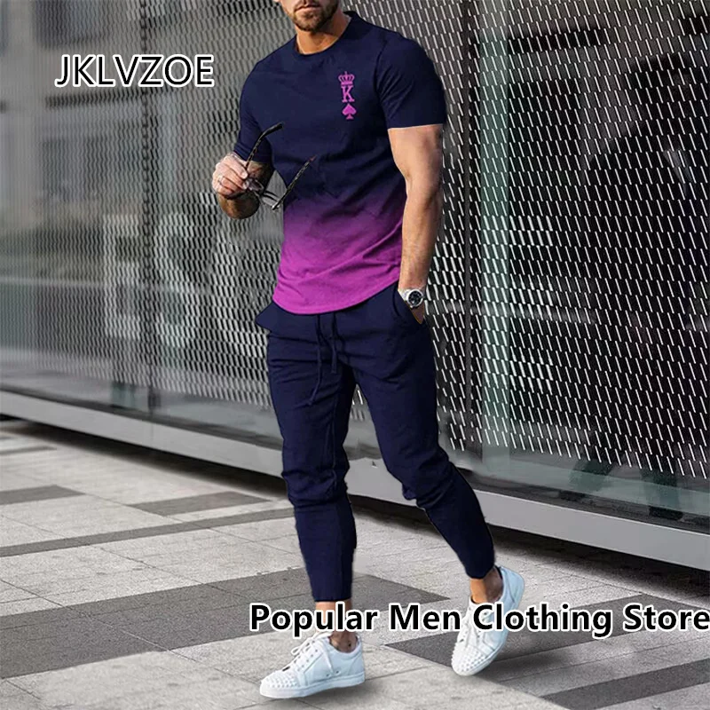 Top Trends: 2 Piece Set Outfits Men's Trousers Tracksuit Mexico Eagle Print Jogger Sportswear Short Sleeve T Shirt+ Long Pants Street Clothes Shoppable Styles - Image 3