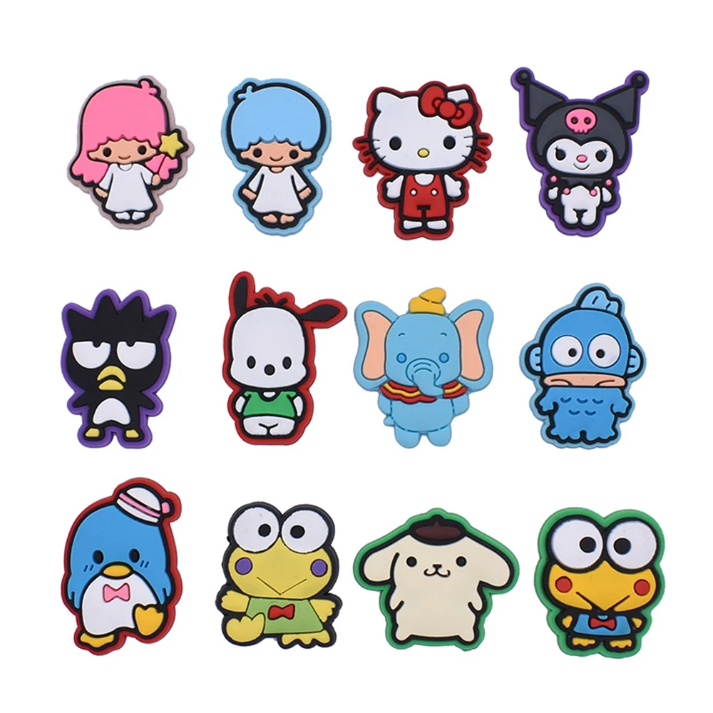 Top Trends: 1pcs Sanrio Series Croc Charms Designer For Shoe Charms Croc Accessories For Classic Clog Kids Gift Hot Sale Shoppable Styles