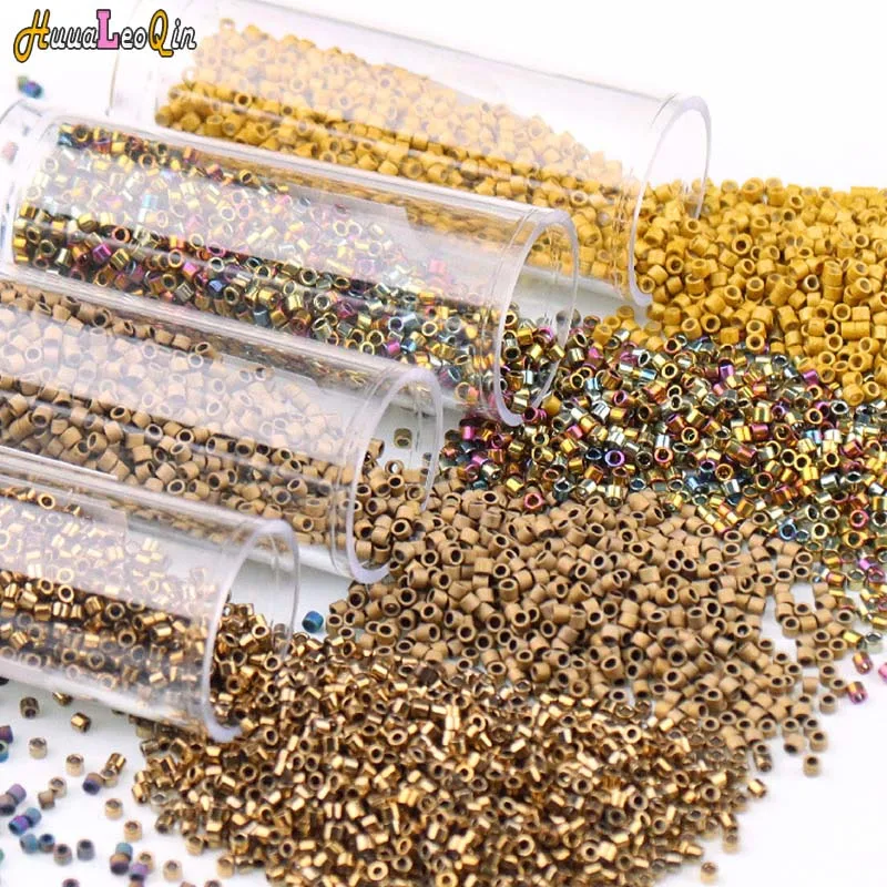 Top Trends: 10g / Tube 1.3*1.6mm Generic Japanese Metallic Color Glass Beads 11 / 0 Loose Spacer Seed Beads For Jewelry Making DIY Sewing Shoppable Styles