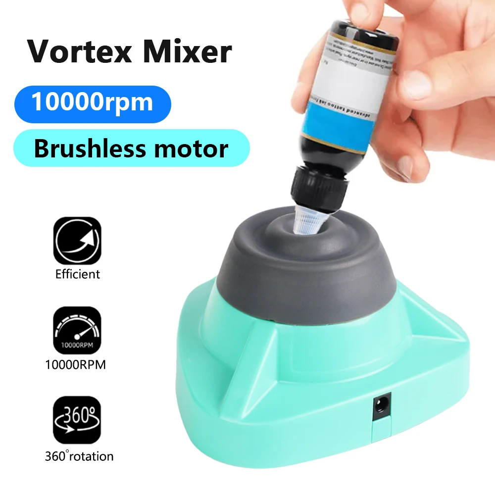 Top Trends: High Speed Tattoo Ink Shaking Machine Vortex Mixer Pigment Liquid Nail Polish Electric Shaker With Plug 10000RPM Makeup Supplies Shoppable Styles