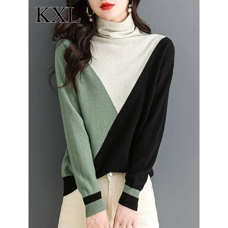 Top Trends: Women Knitwear Winter Turtleneck Loose Warm Comfortable Sweater Pullovers Lady Casual Simple Fashion Soft Knitted Top Shoppable Styles - Image 3