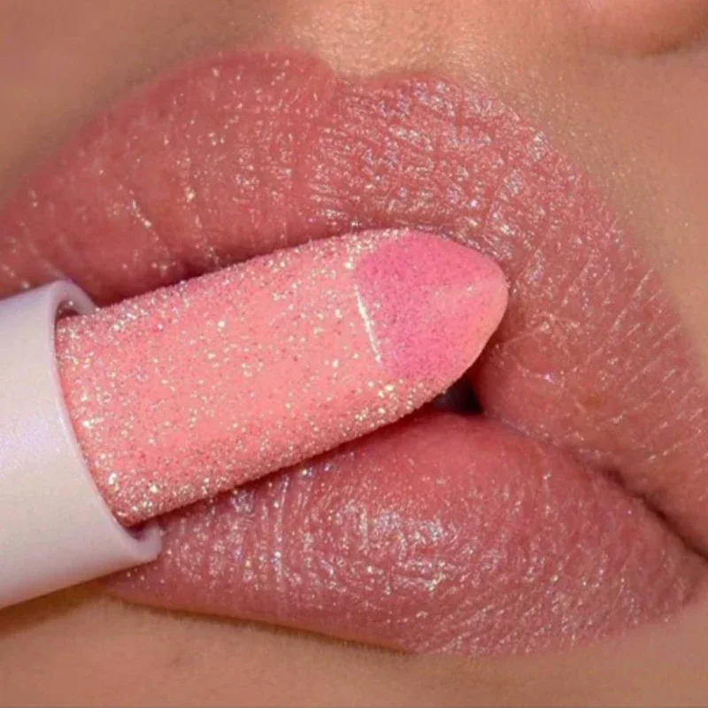 Top Trends: Glitter Matte Temperature Change Lipstick Waterproof Long Lasting Diamonds Lipstick Non Stick Red Pink Lip Tint Makeup Cosmetics Shoppable Styles