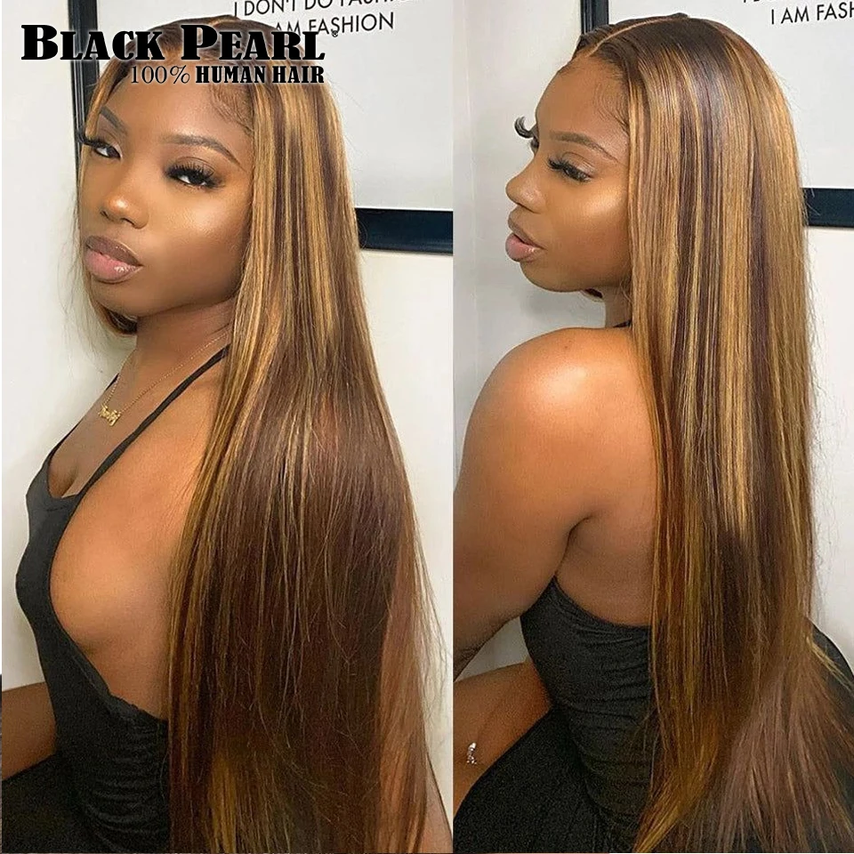 Top Trends: Highlight Wig Human Hair Colored Ombre Hd Lace Front Wigs Honey Blonde Transparent Lace Wigs Remy T Part Brazilian Bone Straight Shoppable Styles