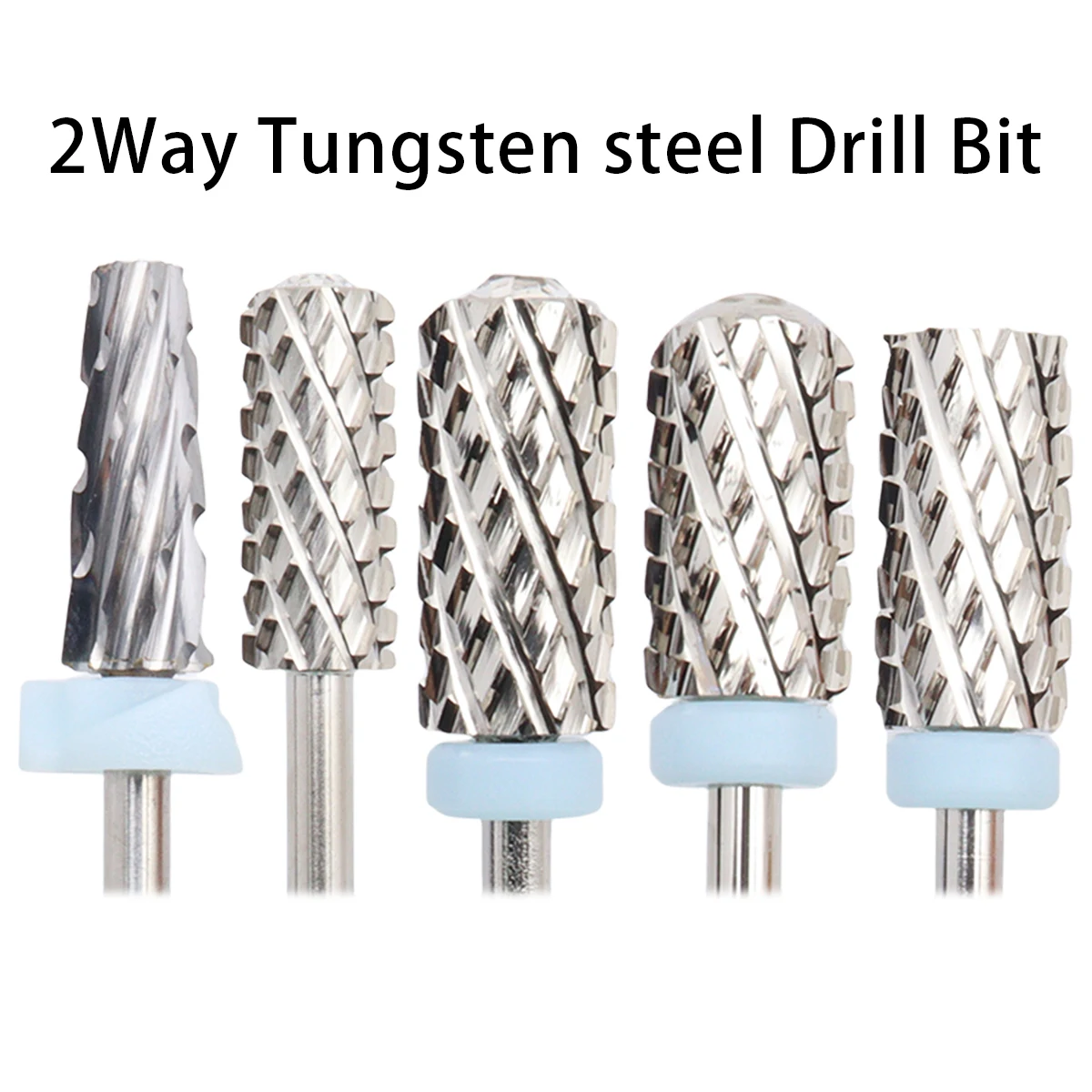 Top Trends: 4XC 5 In 1 Left&Right Hand Use Tungsten Carbide Nail Drill Bit Milling Cutter Eletric Manicure Machine Equipment Cuticle Clean Shoppable Styles