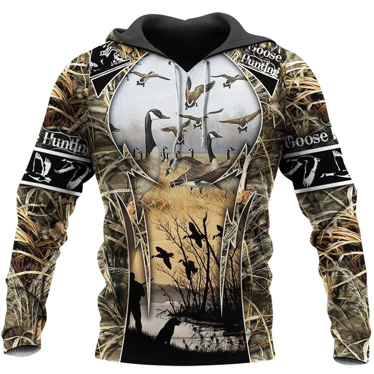 Top Trends: Beautiful Goose / Amazing Moose Hunting 3D Print Hoodies Men / women Harajuku Fashion Hooded Sweatshirt Autumn Hoody Casual Streetw Shoppable Styles