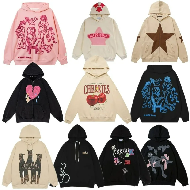 Top Trends: Y2k Hoodie Women Print Hoodies Harajuku Streetwear Long Sleeve Hooded Sweatshirts Cute Blackpink Hip Hop Cute Aesthetic Tops Men Shoppable Styles