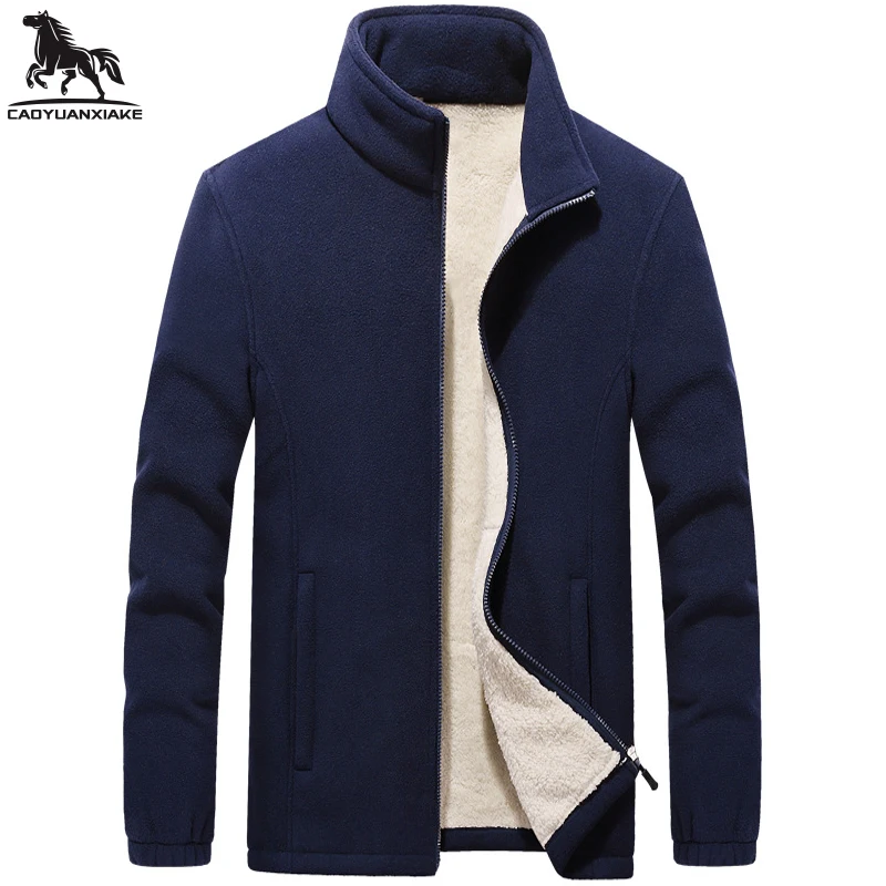 Top Trends: Winter Parka Men 7XL 8XL 9XL Fleece Mens Jackets Casual Warm Cashmere Coats Men&#039;s Solid Color Coat Thicken Windproof Jacket 889 Shoppable Styles