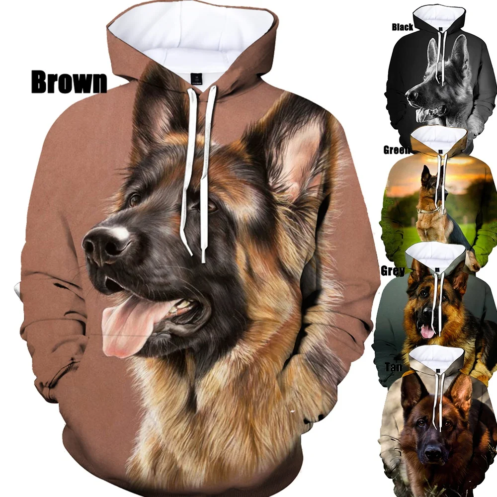 Top Trends: Men / women Dog Hoodies 3D Printed Hoodies Cute German Shepherd Tops Unisex Funny Graphic Sweater Hoodies Shoppable Styles