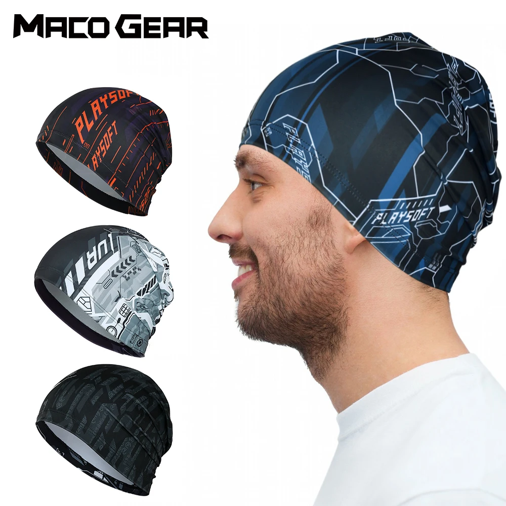 Top Trends: Men Print Cap Breathable Soft Scarf Running Cycling Sports Beanie Tennis Riding Quick Drying Hat Bicycle Headband Summer Women Shoppable Styles